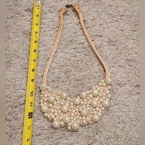 Elegant Pearl Bubble Statement Necklace